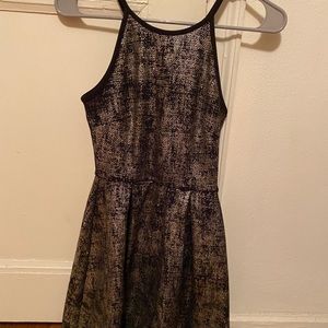 Size XS faux glitter skater dress- Dry Goods